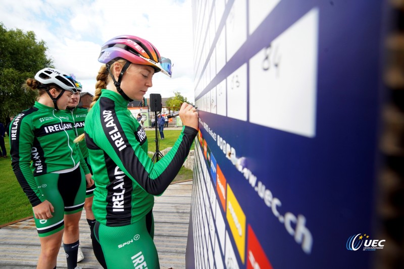 2023 UEC Road European Championships - Drenthe - Under 23 Women?s Road Race - Coevorden - Col Du VAM 108 km - 22/09/2023 - Lara Gillespie (Ireland) - photo Massimo Fulgenzi/SprintCyclingAgency?2023